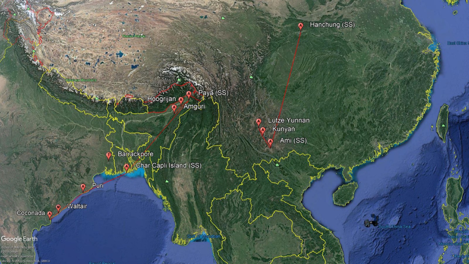 China-Burma-India Loran Chains USAAC