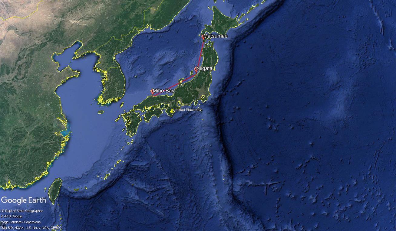 Sea of Japan Loran-A 1952-1953